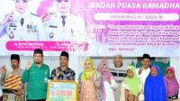 Bupati Musi Rawas Hj. Ratna Machmud Bersama Ketua TP PKK Musi Rawas H. Riza Novianto Gustam Hadir di Masjid Baitul Makmur Dusun 1 Desa Ngestikarya