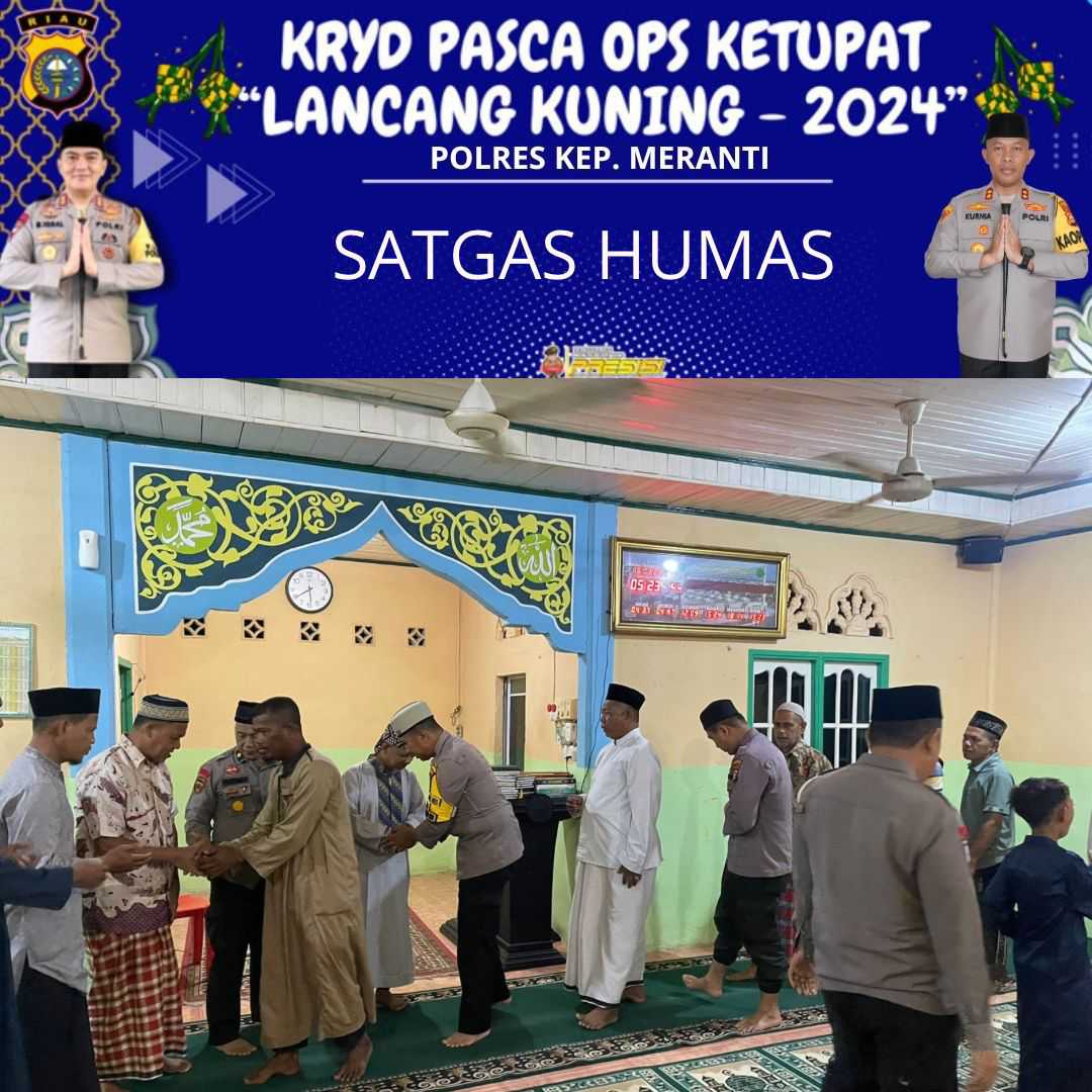 Pasca Idul Fitri Polres Meranti lakukan Kegiatan Rutin Suling Emas
