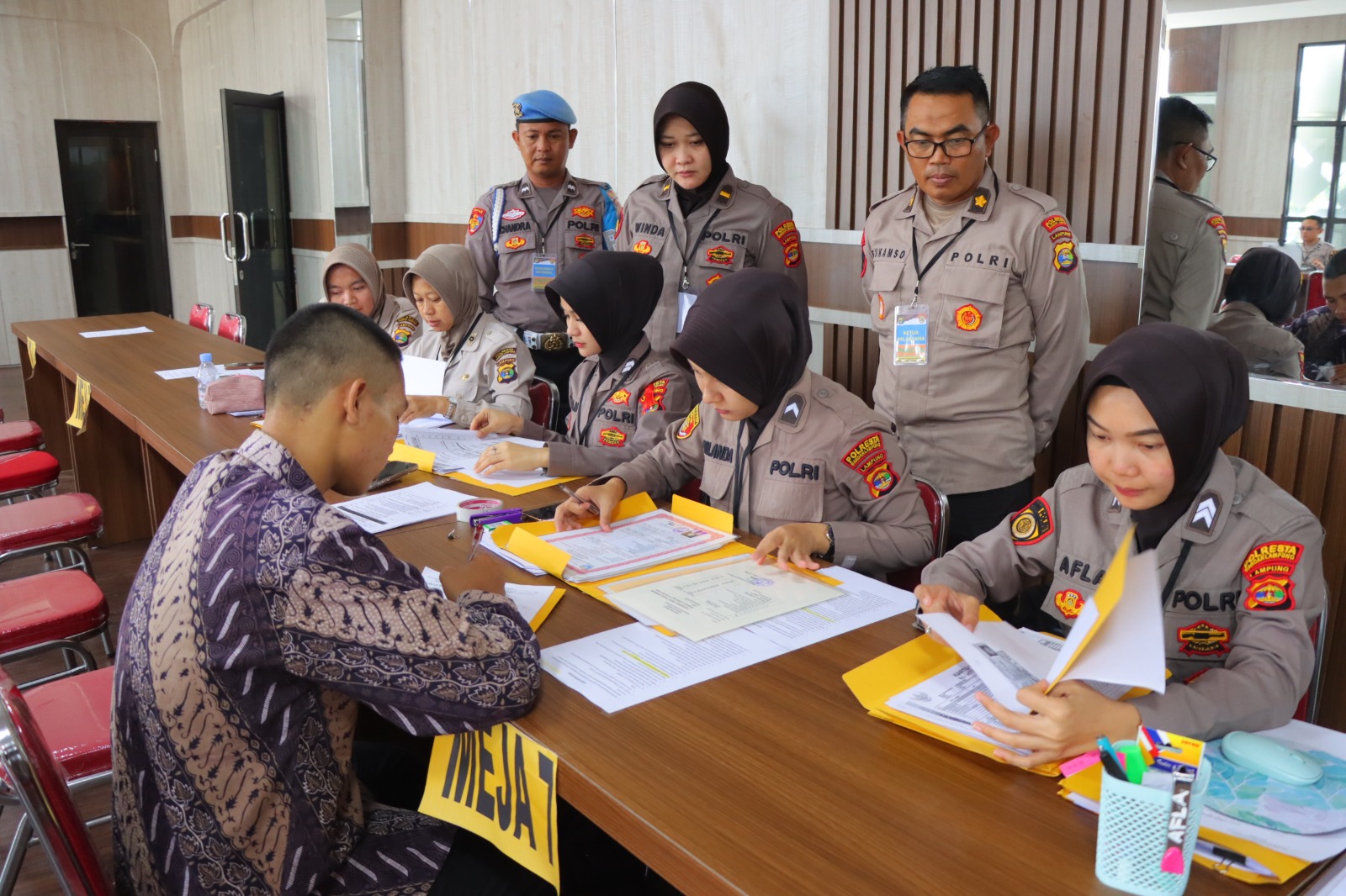Polresta Bandar Lampung Mulai Verifikasi Berkas Penerimaan Anggota Polri 2024