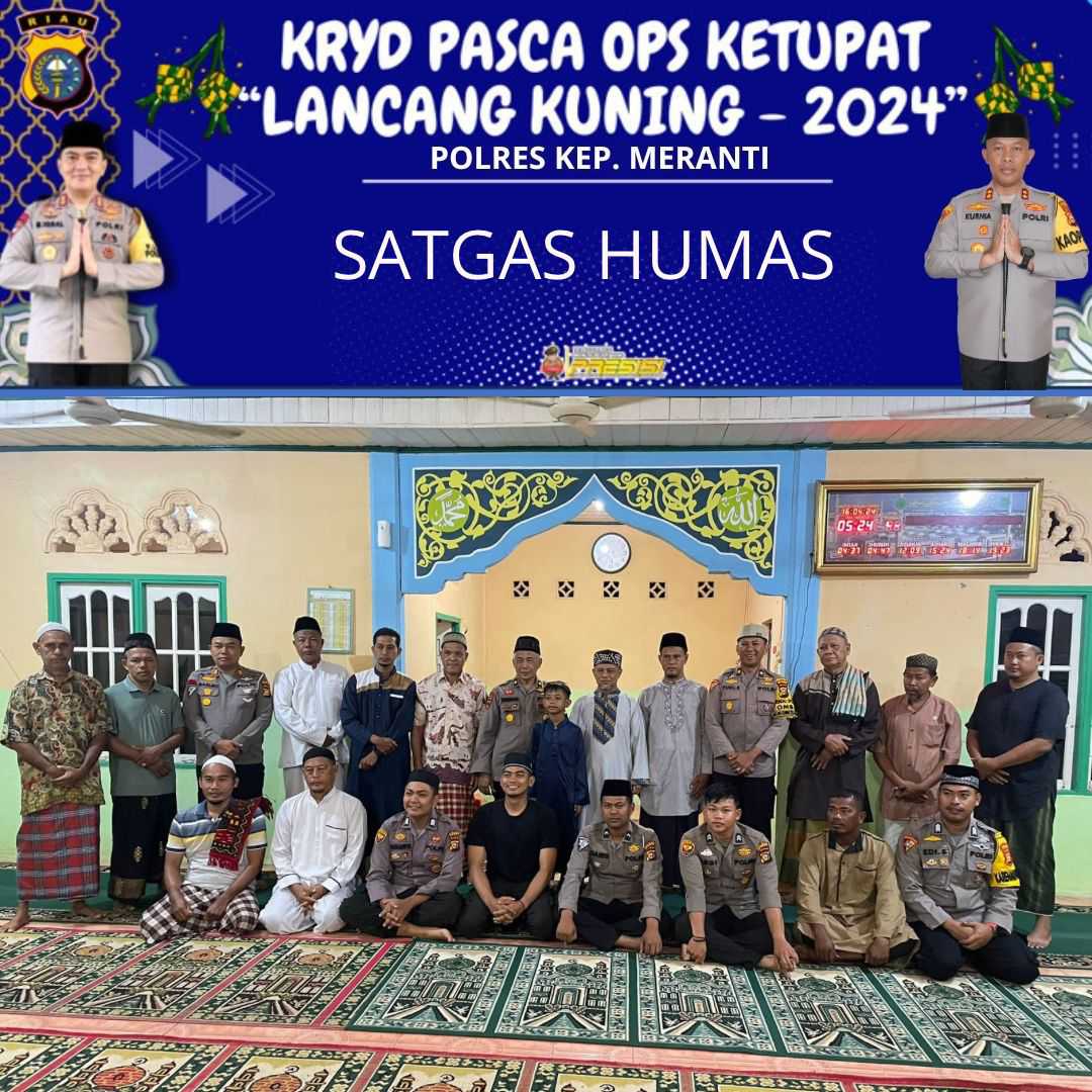 Pasca Idul Fitri Polres Meranti lakukan Kegiatan Rutin Suling Emas