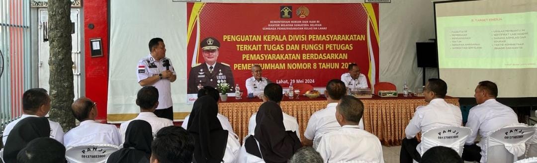 Kadivaskumham Sumsel Kunjungi Lapas Kelas IIA Lahat